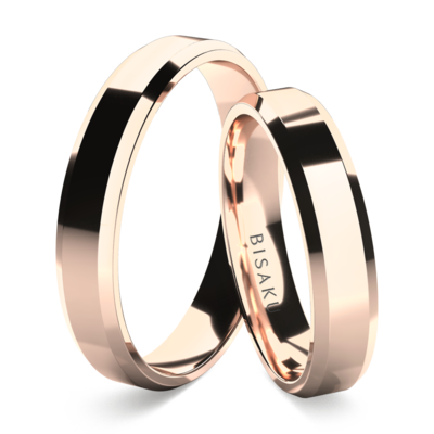 Wedding rings rose gold DionClassicII