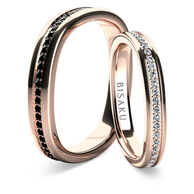 Wedding rings rose gold Ilias